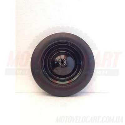 Колесо на садовую тачку литое черное 3.50-8 (d=20 mm)