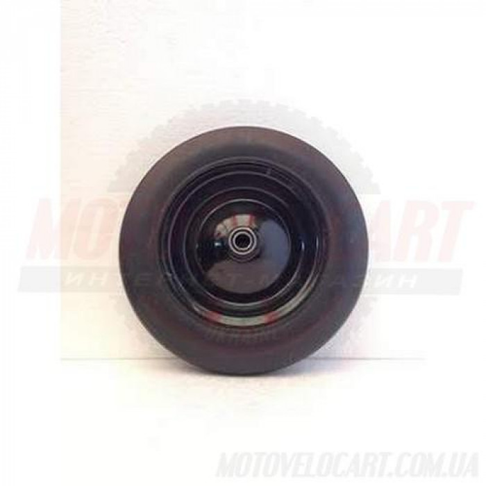 Колесо на садовую тачку литое черное 3.50-8 (d=20 mm)