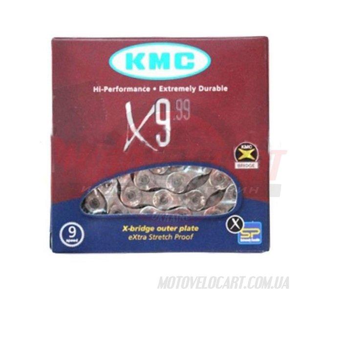Цепь горная КМС Х9 1/2"x11/128 (хромированная, с замком, 9 скоростей, 116 звеньев) "КБ" (КБ-0989)