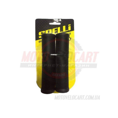 Грипсы велосипедные "SPELLI SBG-6703" цвет:черный