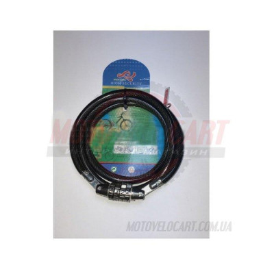 Замок велосипедный кодовый 8mm-1000mm (mod:G-15) (#MD) Замок велосипедный кодовый 8mm-1000mm (mod:G-15) (#MD)