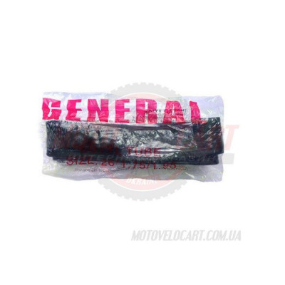 Камера велосипедная 26х1.75/2.00 самоклейка "General Butyl Tube" Камера велосипедная 26х1.75/2.00 самоклейка "General Butyl Tube"
