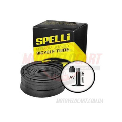 Камера велосипедная 27.5х1.90/2.125(A.V48mm) "SPELLI" Камера велосипедная 27.5х1.90/2.125(A.V48mm) "SPELLI"