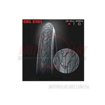 Покрышка велосипедная без камеры GRL 28" 37-622 (5101) Покрышка велосипедная без камеры GRL 28" 37-622 (5101)