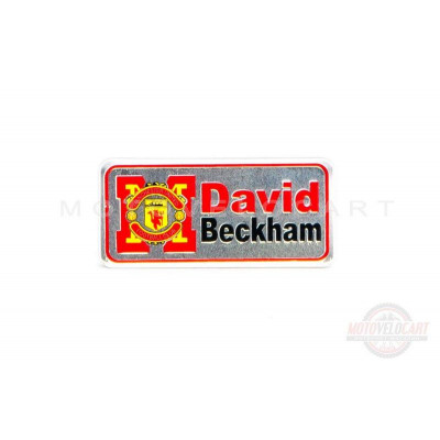 Наклейка   DAVID BECKHAM (16х5см)