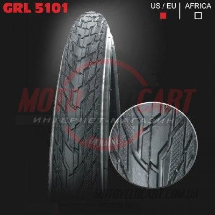 Покрышка велосипедная без камеры GRL 28", 42-622 (5101)