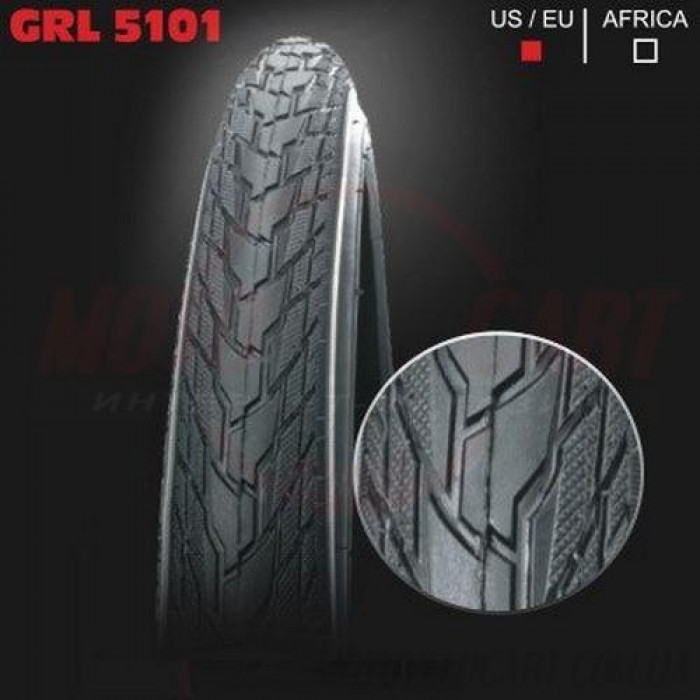 Велопокрышка с камерой GRL 28", 42-622 (5101)