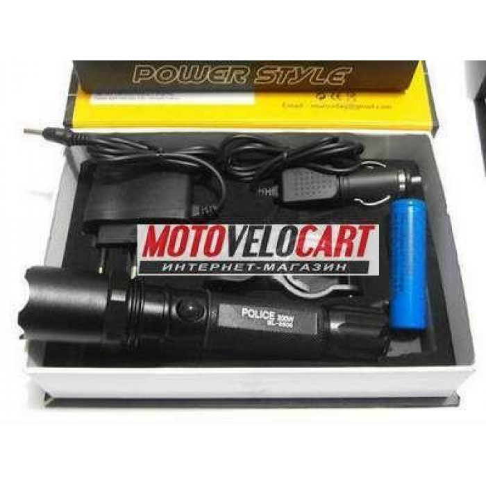 Фонарь кристаллический набор POLICE 200W (#MD), mod:BL-8606