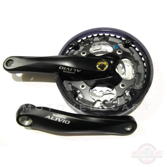 Шатун система, разборная SHIMANO ALIVIO 3 зв. 22-32-42Т (#MD) цвет
