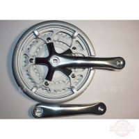 Шатун система, разборная PROWHEEL SOLID, алюминиевая mod:330P 30-42-52(23) серебро (#MD) Шатун система, разборная PROWHEEL SOLID, алюминиевая mod:330P 30-42-52(23) серебро (#MD)