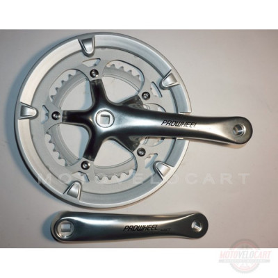 Шатун система, PROWHEEL CHARIOT, алюминиевая mod:420P 39-53(20), серебро (#MD)