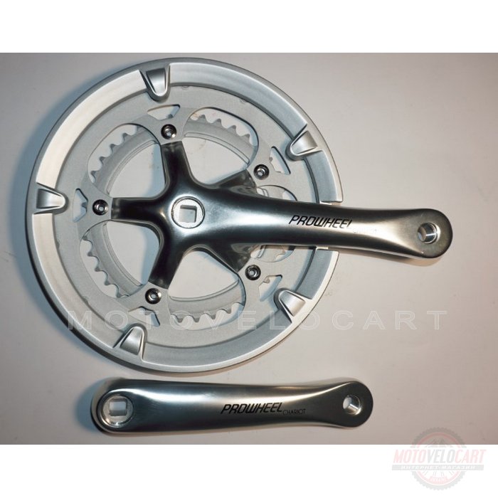 Шатун система, PROWHEEL CHARIOT, алюминиевая mod:420P 39-53(20), серебро (#MD)