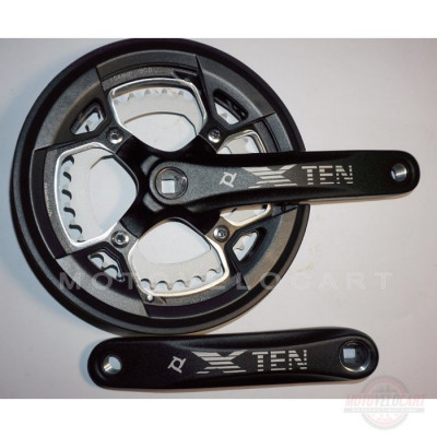 Шатун система, разборная PROWHEEL XTEN, алюминиевая mod:751P 36-48 зуб (13) , черный (#MD) Шатун система, разборная PROWHEEL XTEN, алюминиевая mod:751P 36-48 зуб (13) , черный (#MD)