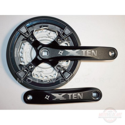 Шатун система,PROWHEEL XTEN, алюминиевая mod:851P 24-32-44 зуб (12) , черный (#MD) Шатун система,PROWHEEL XTEN, алюминиевая mod:851P 24-32-44 зуб (12) , черный (#MD)