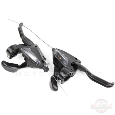 Моноблок (L-3, R-8 скоростей, пара+тросик) "SHIMANO"ST-EF510, черный (#MD)