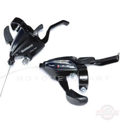 Моноблок (L-3, R-7 скоростей, пара+тросик) "SHIMANO"ST-EF510, черный (#MD)