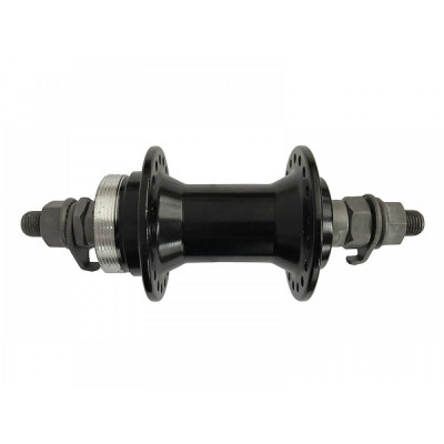 Втулка алюминиевая передняя на промподшипнике ( Disc-Brake) Black 36H    HB209FB (Black)