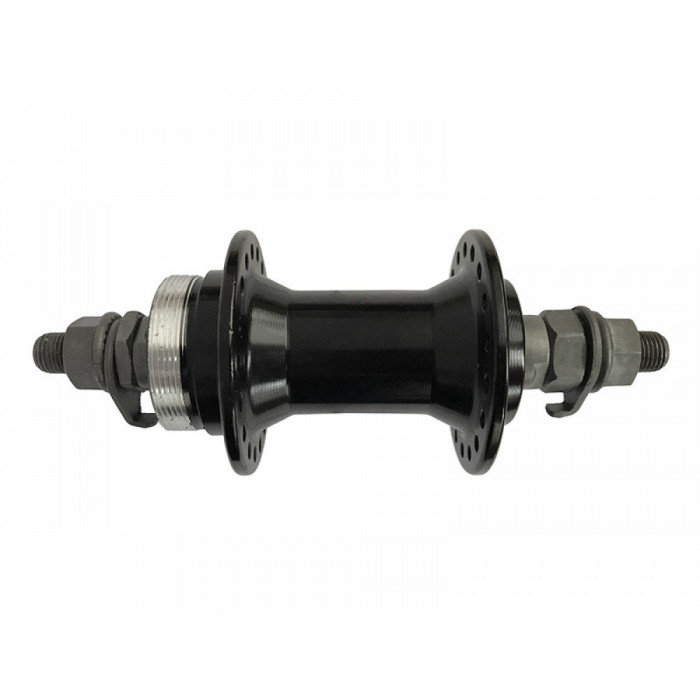 Втулка алюминиевая передняя на промподшипнике ( Disc-Brake) Black 36H    HB209FB (Black)
