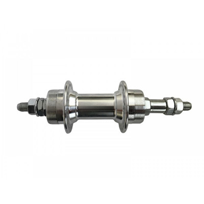 Втулка алюминиевая задняя на промподшипнике ( Disc-Brake) Silver 36H       Модель: Rear D-Brake (Silver)