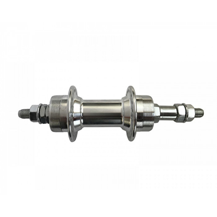 Втулка алюминиевая задняя на промподшипнике ( Disc-Brake) Silver 36H       Модель: Rear D-Brake (Silver)