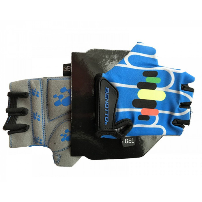 Перчатки детские открытые  Benotto LCL-K6589 (Blue/Grey)