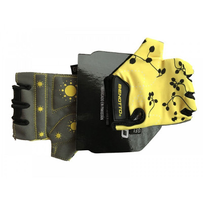 Перчатки детские открытые  Benotto LCL-K6596(Yellow/Grey)