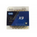 Цепь KMC X9 1/2"х 3/32"х114 зв.Gold/Gold Цепь KMC X9 1/2"х 3/32"х114 зв.Gold/Gold