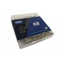 Цепь KMC X8 1/2"х3/32" 114 зв. Gold/Gold 