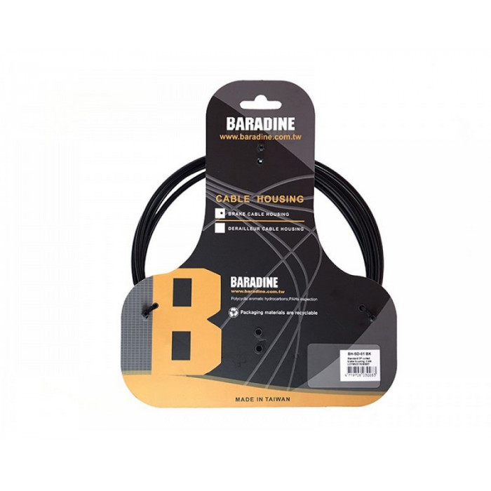 Боуден тормоза ?-5 мм./2.5 м BARADINE BH-SD-01 BK на блистере