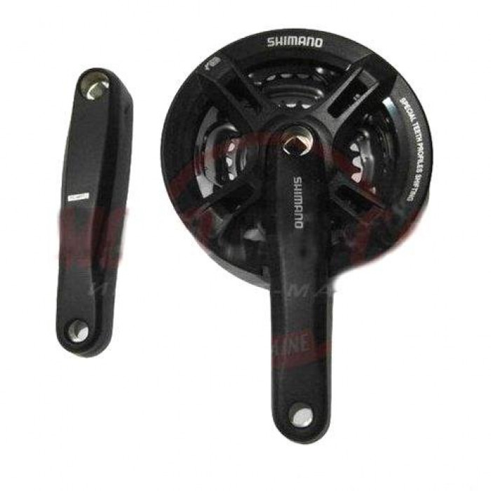 Шатун система SHIMANO 3 зв. 24-34-42T (#MD) цвет: черный