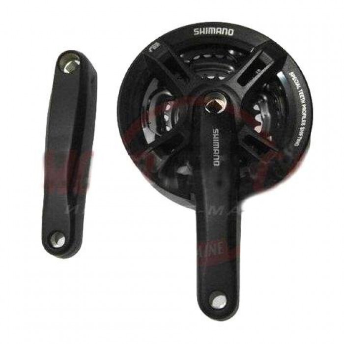 Шатун система SHIMANO 3 зв. 28-38-48Т (#MD) цвет: черный