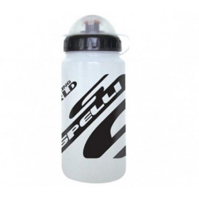 Бутылка для воды велосипедная  (#SWB-528, белая, 800ml)  "SPELLI"