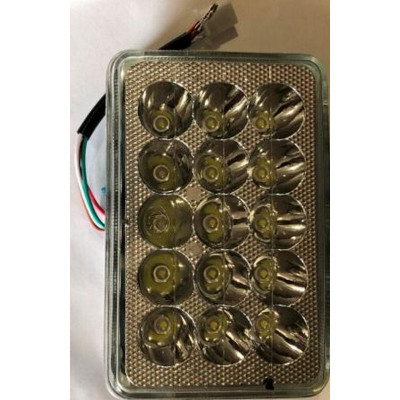 Фара LED(вставка в фару) ИЖ, МТ квадратная 15 диод