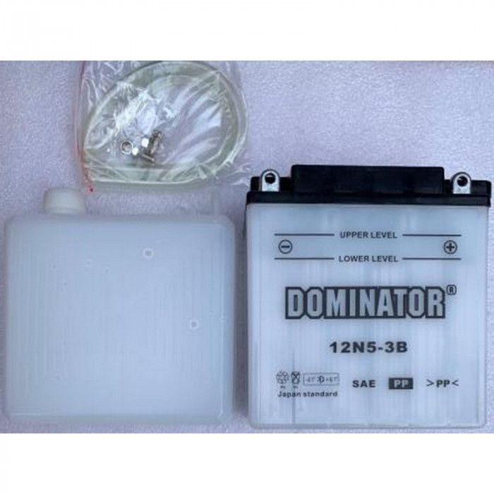 АКБ 12V5A DOMINATOR JAWA ACTIV заливной 120*130*61