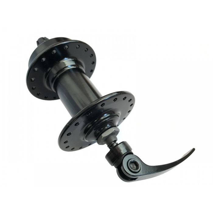 Втулка алюминиевая передняя под эксцентрик на промподшипнике ( Disc-Brake 6 болтов) Black 36H